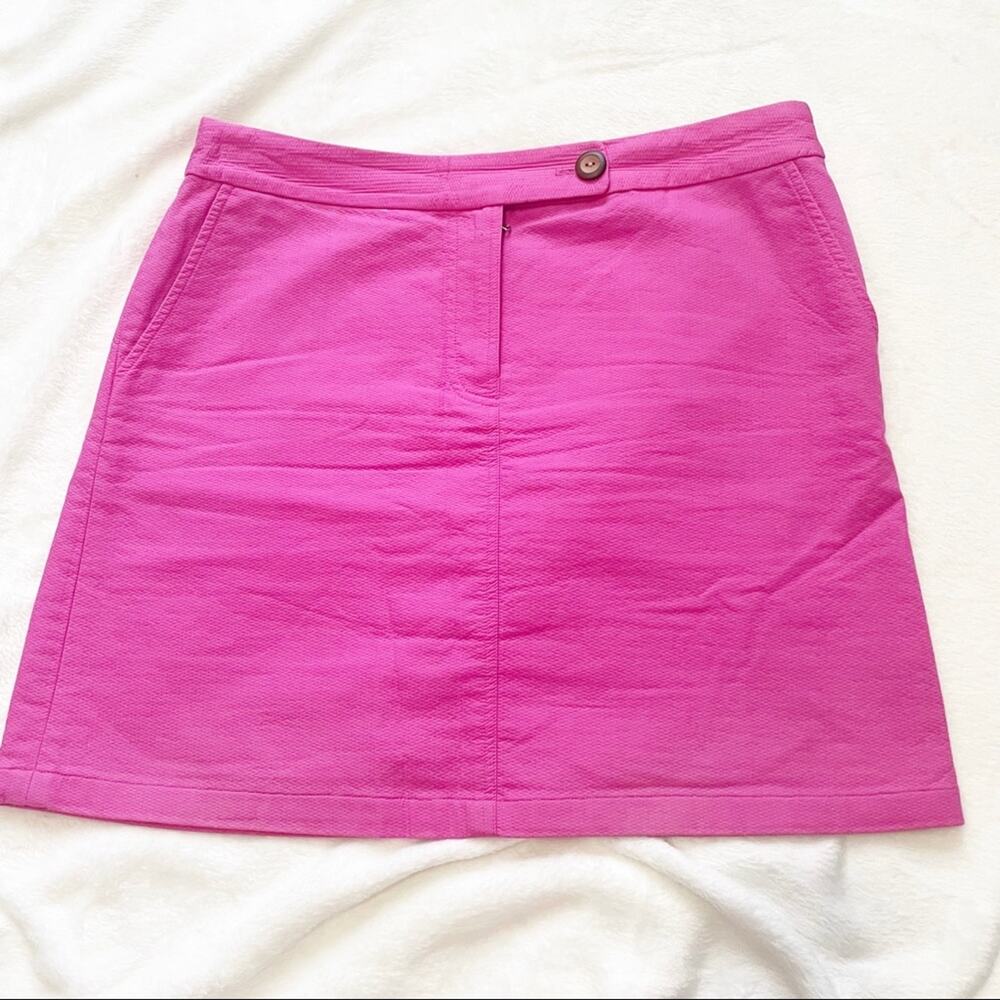 Anthropologie Vanessa Virginia pink cotton skirt size 6 swim resort barbiecore